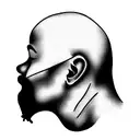 basque farmer de profil tattoo design idea