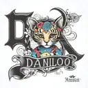 my nieces and nephews name  Danilo, Stefani, Marlaye, Drahomir, Allure , Mason , baby JJ , NaNa, Jessi , Bailey, DJ tattoo design idea