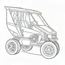 sprint car driving tattoo design idea