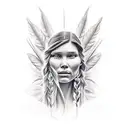 Pocahontas  tattoo design idea