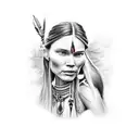 Pocahontas  tattoo design idea