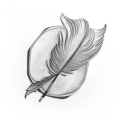 stack of leather bound books with an ink pot on the side, a feather quill around the front tattoo design idea