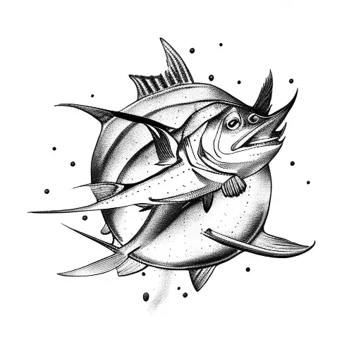 marlin  tattoo design idea