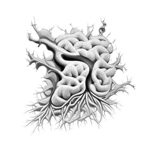 neuroscience neuron dopamine tattoo design idea