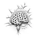 neuroscience neuron dopamine tattoo design idea