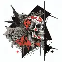 death metal tattoo design idea