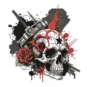 death metal tattoo design idea