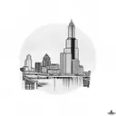 Rochester NY skyline, NY Yankees, Puerto Rico tattoo design idea