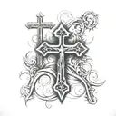 3 crosses 1of1   tattoo design idea