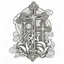 3 crosses 1of1   tattoo design idea