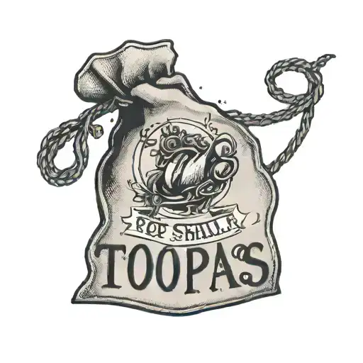 teabag. On the tag, it says this "too shall pass." tattoo design idea