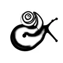 snail  tattoo design idea
