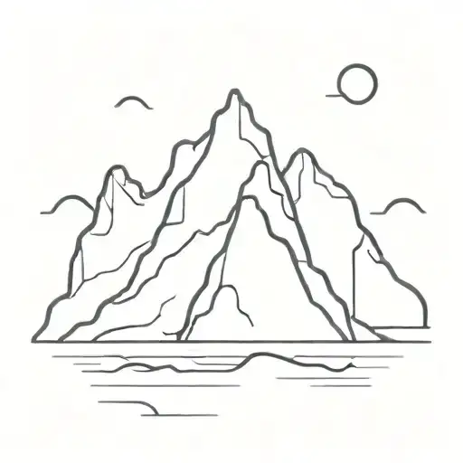 iceberg tattoo design idea