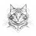 cool for cats tattoo design idea