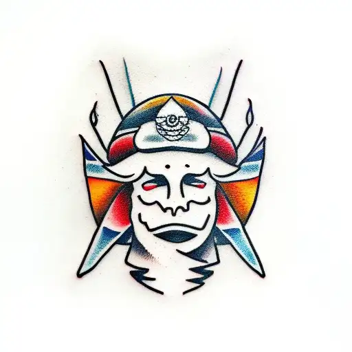 Dagger snowboard tattoo design idea