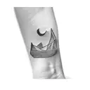 a paper boat tattoo design idea