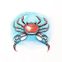 crab tattoo design idea