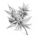 Marijuana Buds tattoo design idea