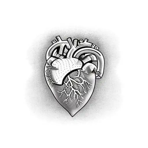 heart ripped out of chest tattoo design idea