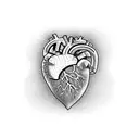 heart ripped out of chest tattoo design idea