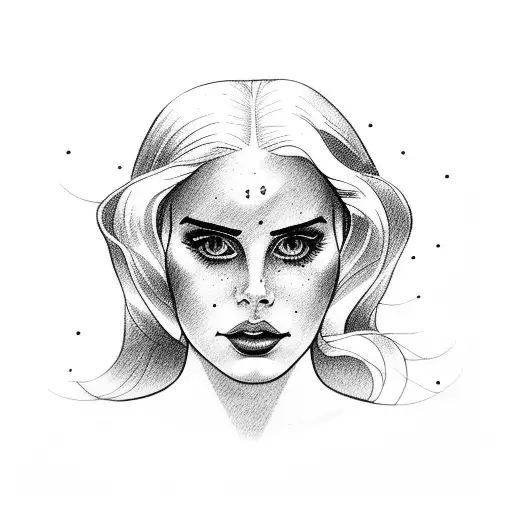 lana del rey tattoo design idea