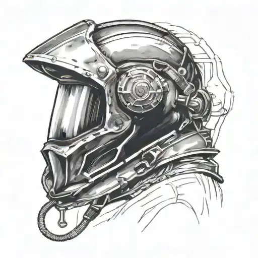 welding hood tattoo design idea