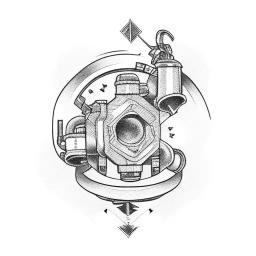 mechanic sleeve tattoo design idea