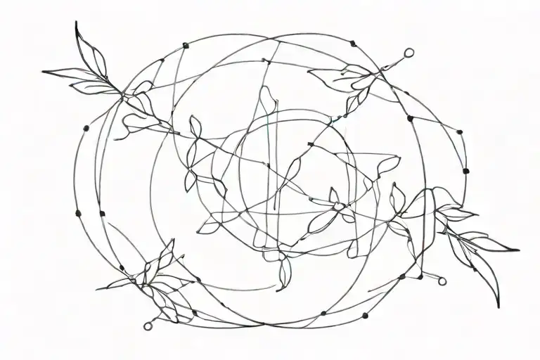 sonder / invisible string tattoo design idea