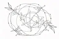 sonder / invisible string tattoo design idea