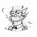 Bart Simpson tattoo design idea