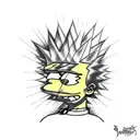 Bart Simpson tattoo design idea