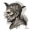 julius caesar tattoo design idea