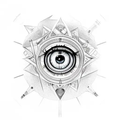 Eye of Ra tattoo design idea