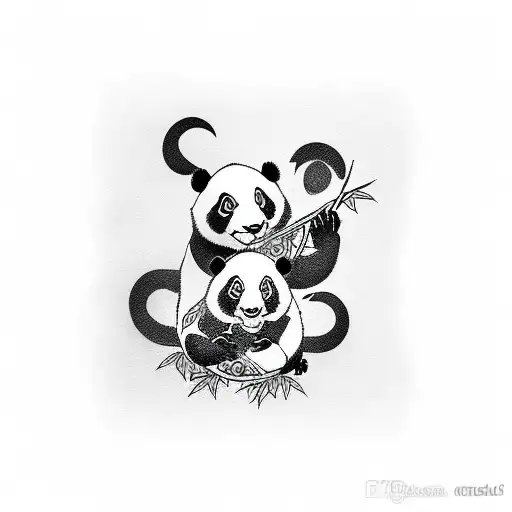 Panda Temporary Tattoo - Etsy Israel