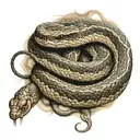 copperhead snake wrapped tattoo design idea