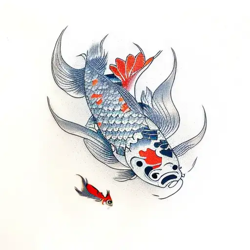 Koi Fish tattoo design idea
