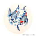 Koi Fish tattoo design idea