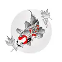 Koi Fish tattoo design idea