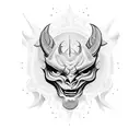 333 number devil style font tattoo design idea