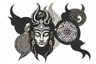 Aesthetic Shiva tattoo design idea