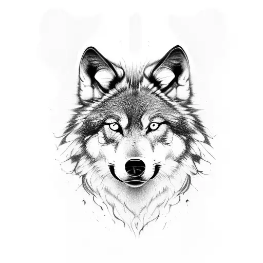 Wolf dacian tattoo design idea