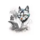 i want from the book of Mikhail Bulgakov  the scene Master Margarita tattoo design idea