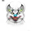 i want from the book of Mikhail Bulgakov  the scene Master Margarita tattoo design idea