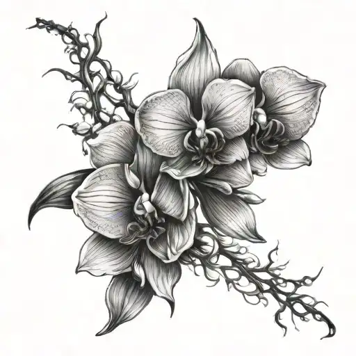 orchid spine tattoo design tattoo design idea