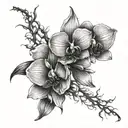 orchid spine tattoo design tattoo design idea