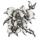 orchid spine tattoo design tattoo design idea