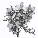 orchid spine tattoo design tattoo design idea