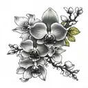 orchid spine tattoo design tattoo design idea