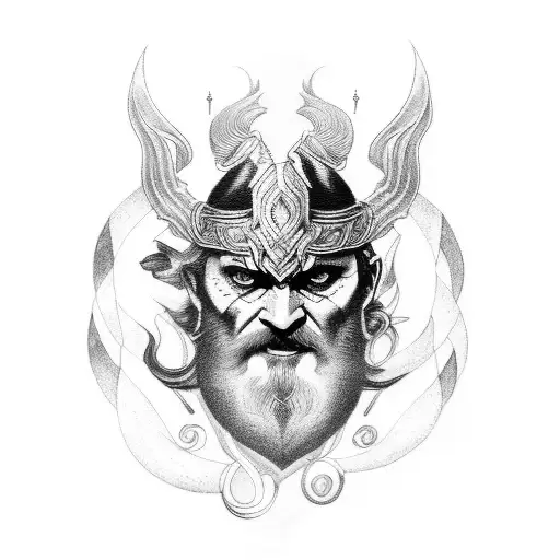 odin tattoo design idea