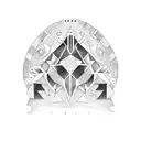 Constellation of African masks tattoo design idea